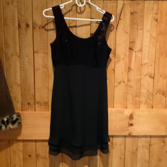 Vintage CDC Evening Solid Black Casual Dress - Picture 1 of 2